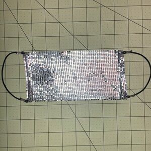 silver mesh chainmail novelty fashion mask